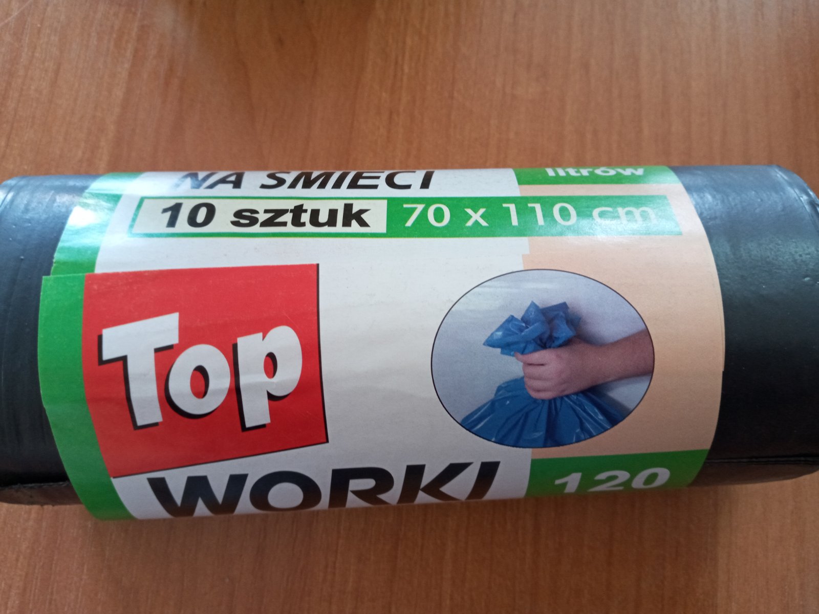 Пакети для сміття "TOP", 120 л., 10 шт., 70мкм